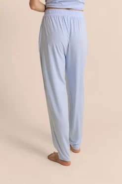 Pantalon de pyjama droit élastiqué réalisé avec une fibre enrichie en Aloe Vera