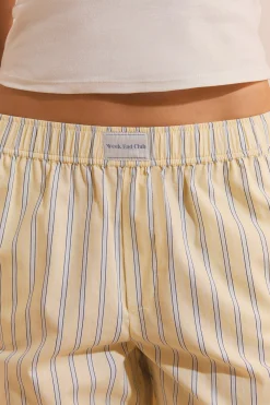 Pantalon de pyjama en coton à rayures