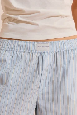 Pantalon de pyjama en coton à rayures