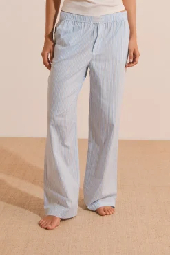 Pantalon de pyjama en coton à rayures