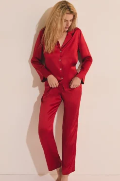 Pantalon de pyjama en soie
