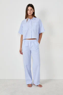 Pantalon de pyjama à fines rayures