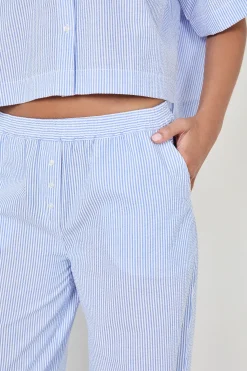 Pantalon de pyjama à fines rayures