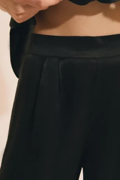 Pantalon de pyjama large en soie