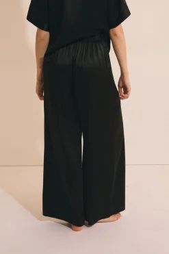 Pantalon de pyjama large en soie