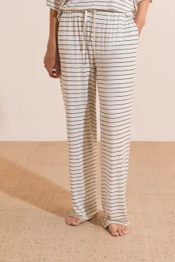Pantalon de pyjama large élastiqué