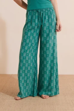 Pantalon de pyjama 7/8 à motifs