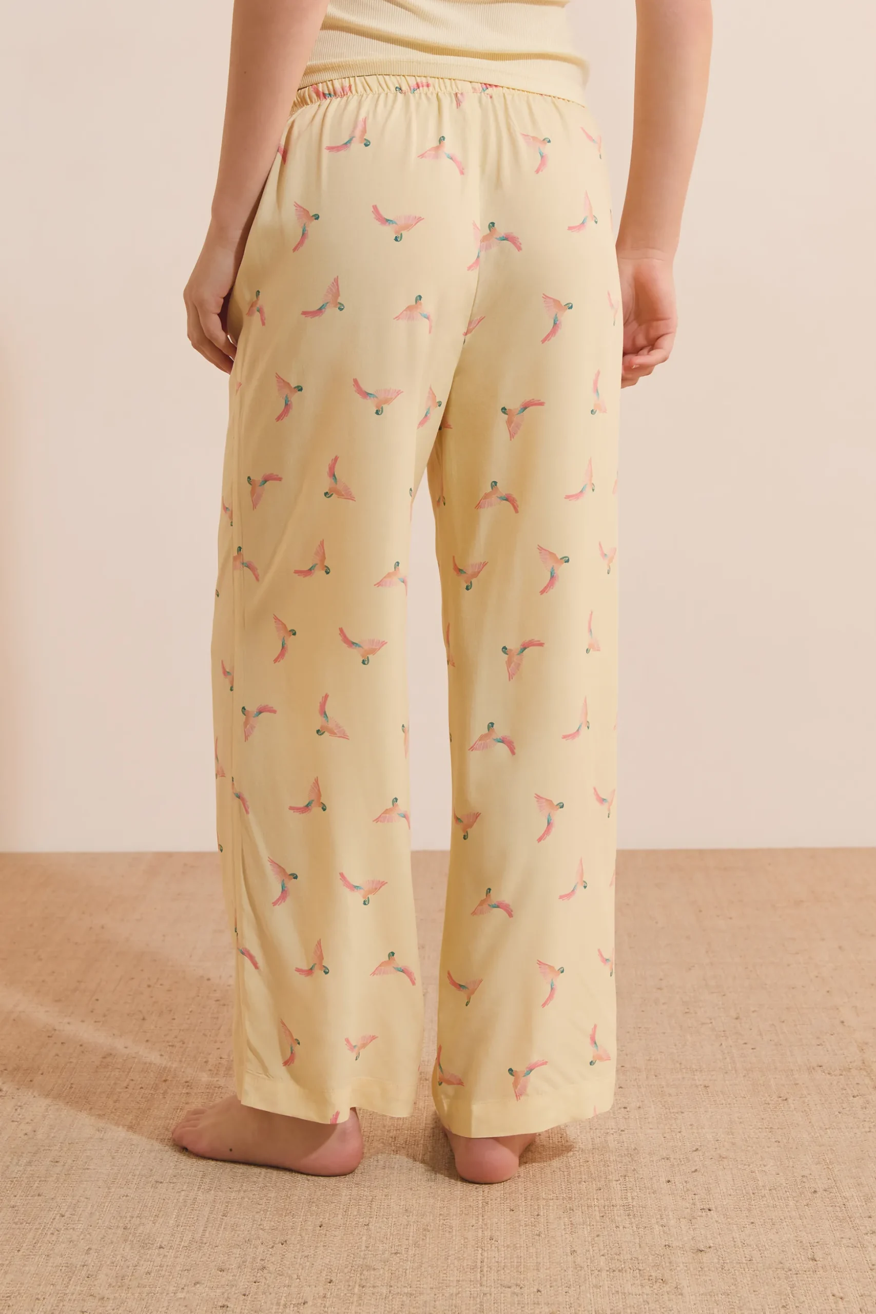 Pantalon de pyjama 7/8 à motifs