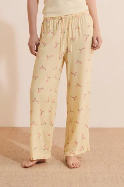 Pantalon de pyjama 7/8 à motifs