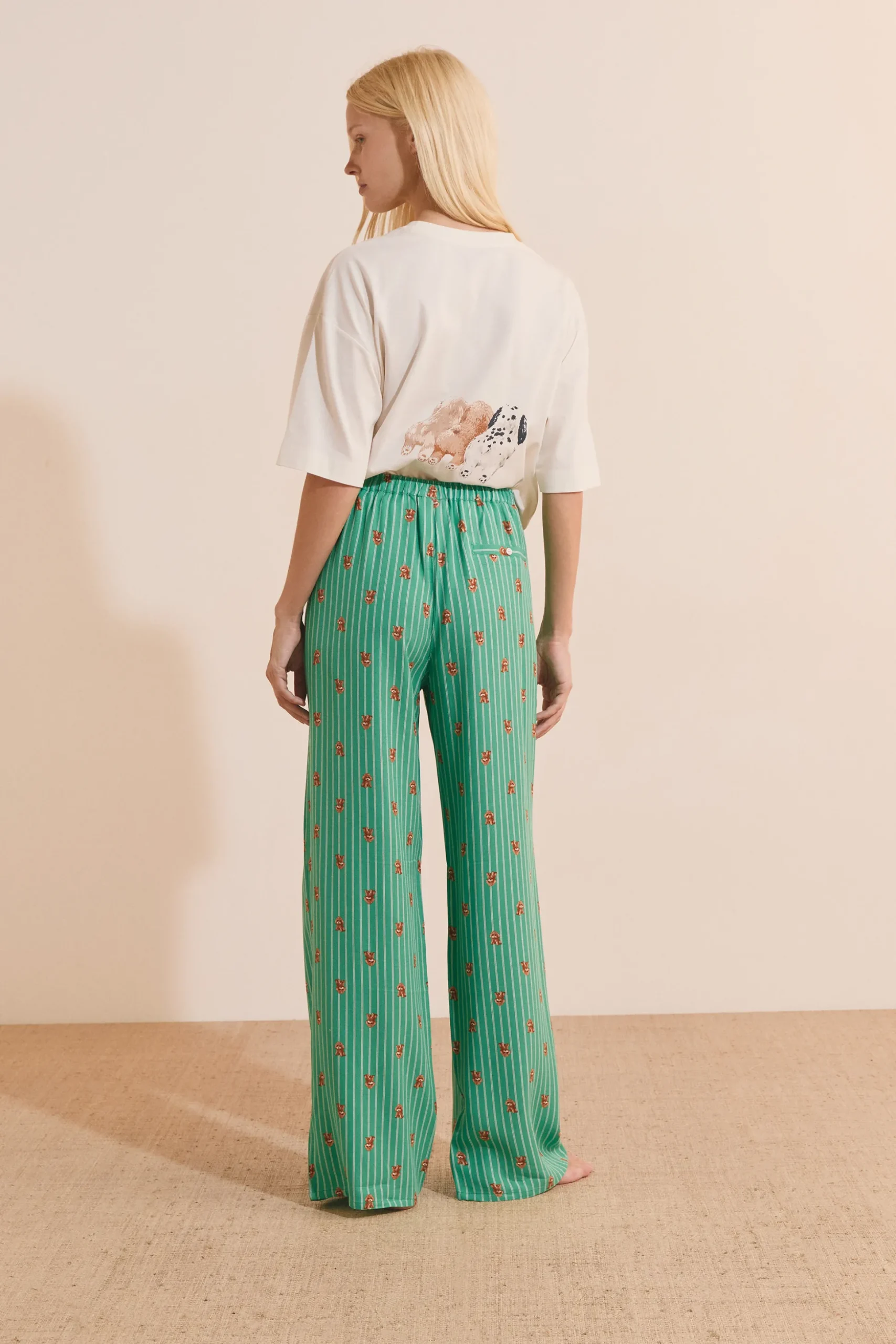 Pantalon de pyjama à motifs chiens
