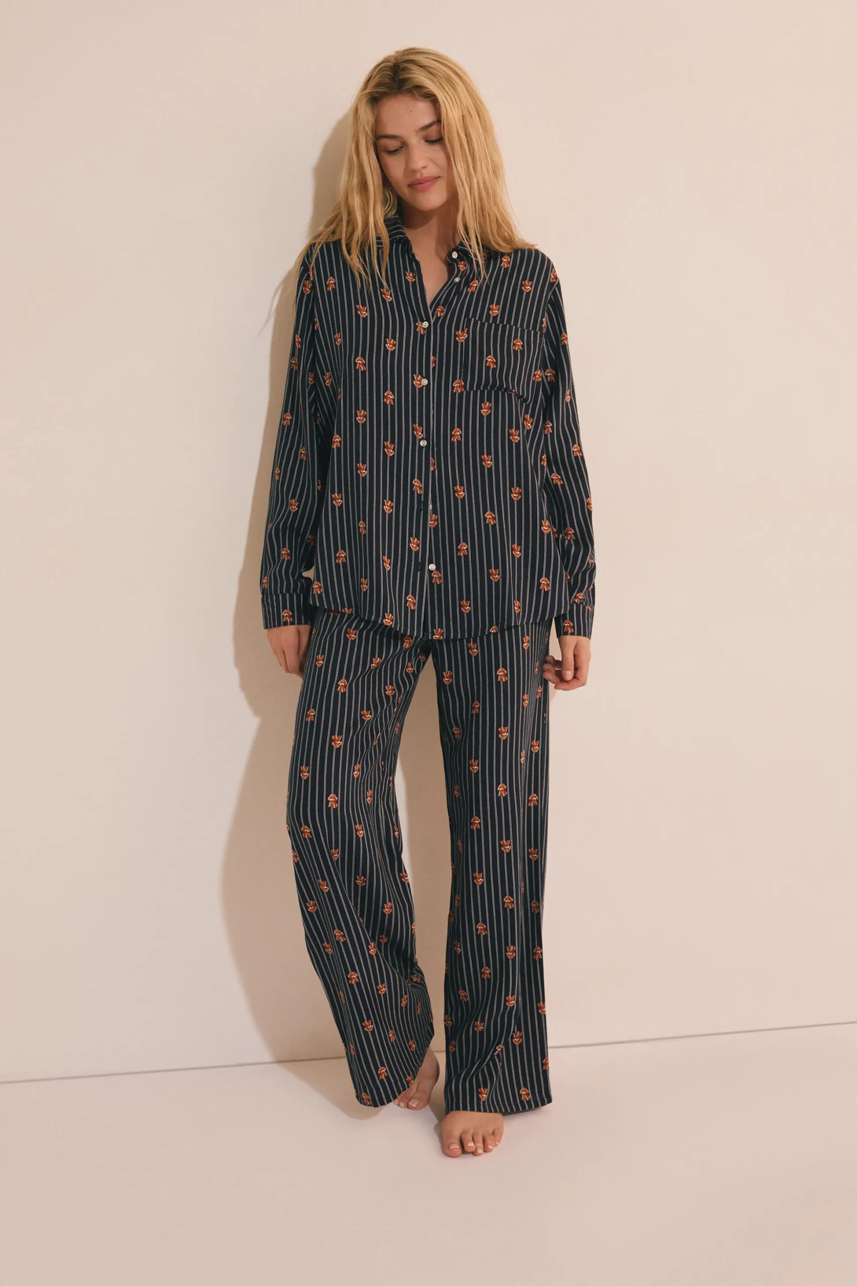 Pantalon de pyjama à motifs chiens