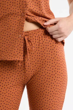 Pantalon de pyjama à motifs coeurs
