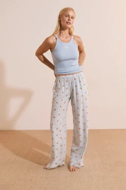 Pantalon de pyjama à motifs croissants