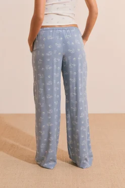 Pantalon de pyjama à motifs croissants