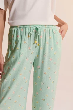 Pantalon de pyjama à motifs fleurs