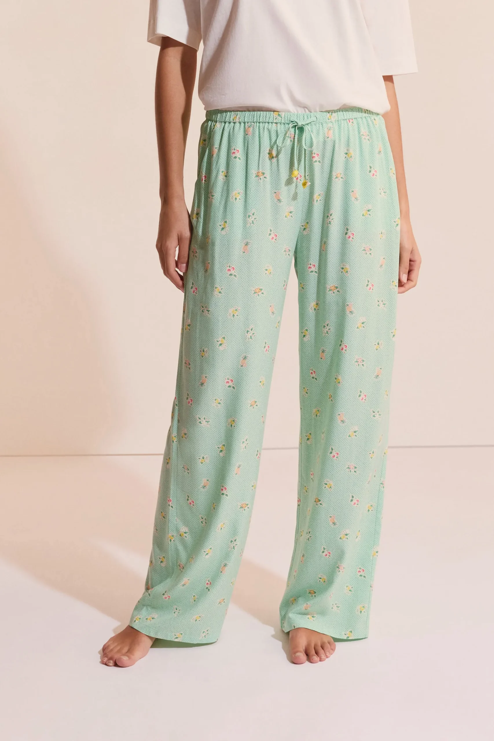 Pantalon de pyjama à motifs fleurs