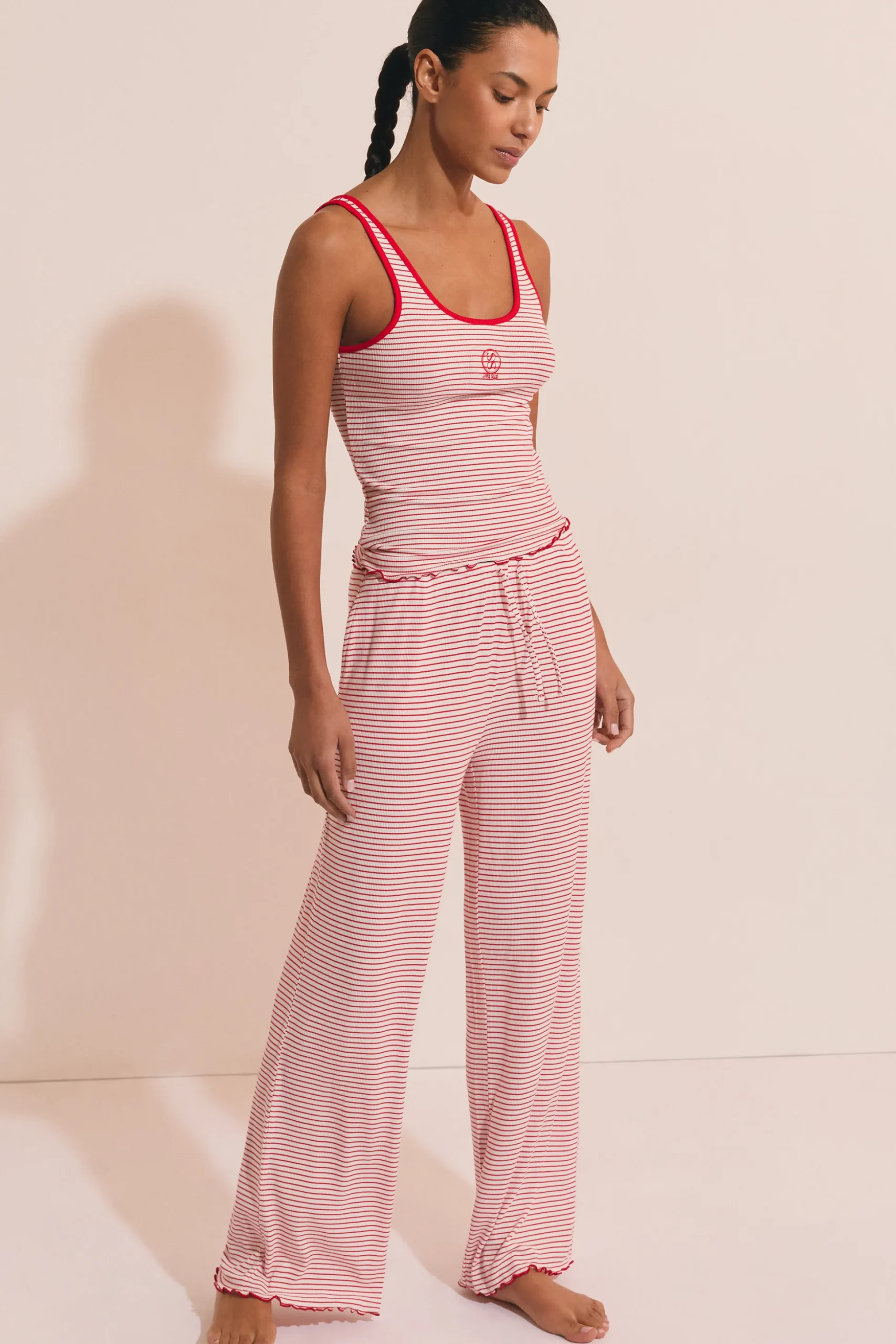 Pantalon de pyjama à rayures