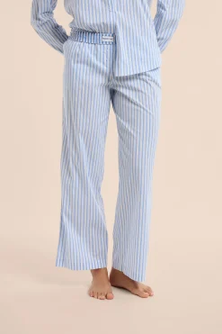Pantalon de pyjama à rayures avec coton