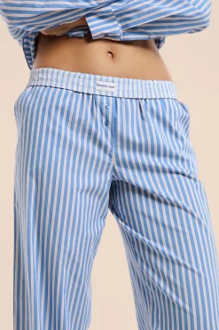 Pantalon de pyjama à rayures avec coton