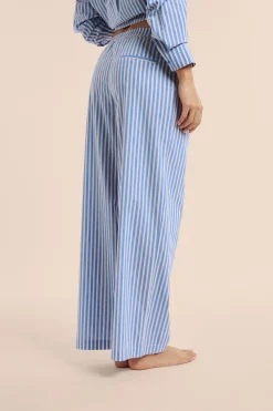 Pantalon de pyjama à rayures avec coton