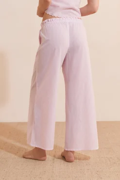 Pantalon de pyjama à rayures en coton