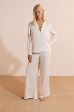 Pantalon de pyjama satiné
