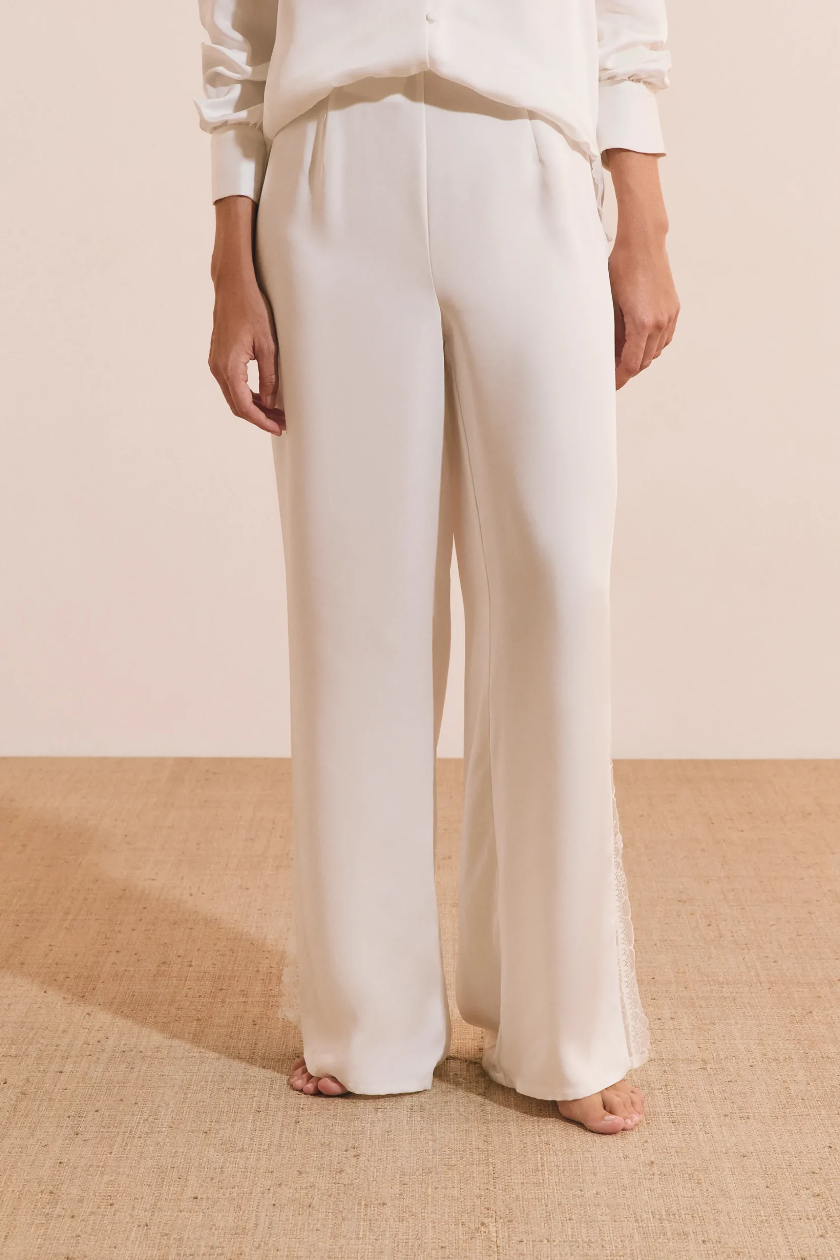 Pantalon de pyjama satiné