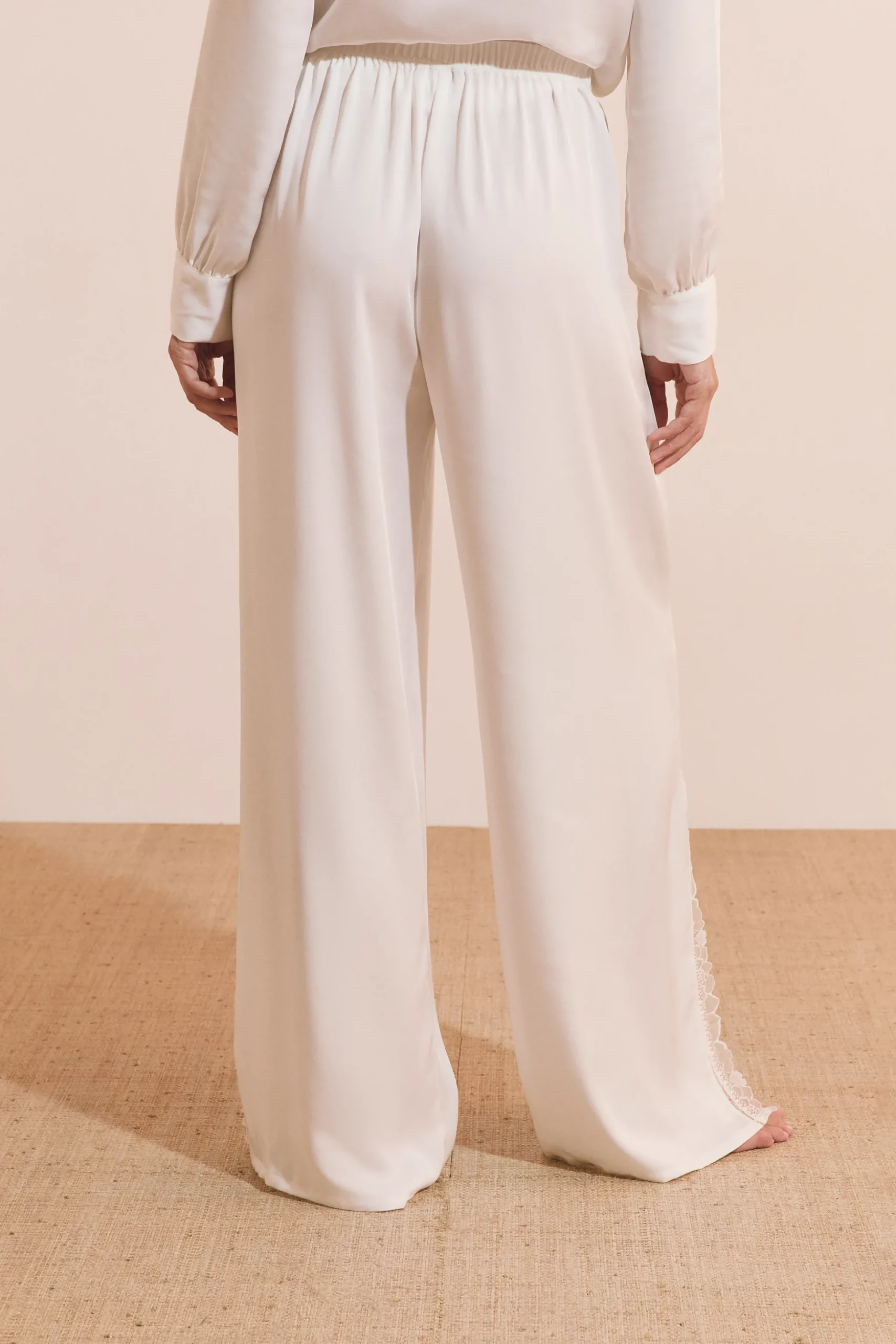 Pantalon de pyjama satiné