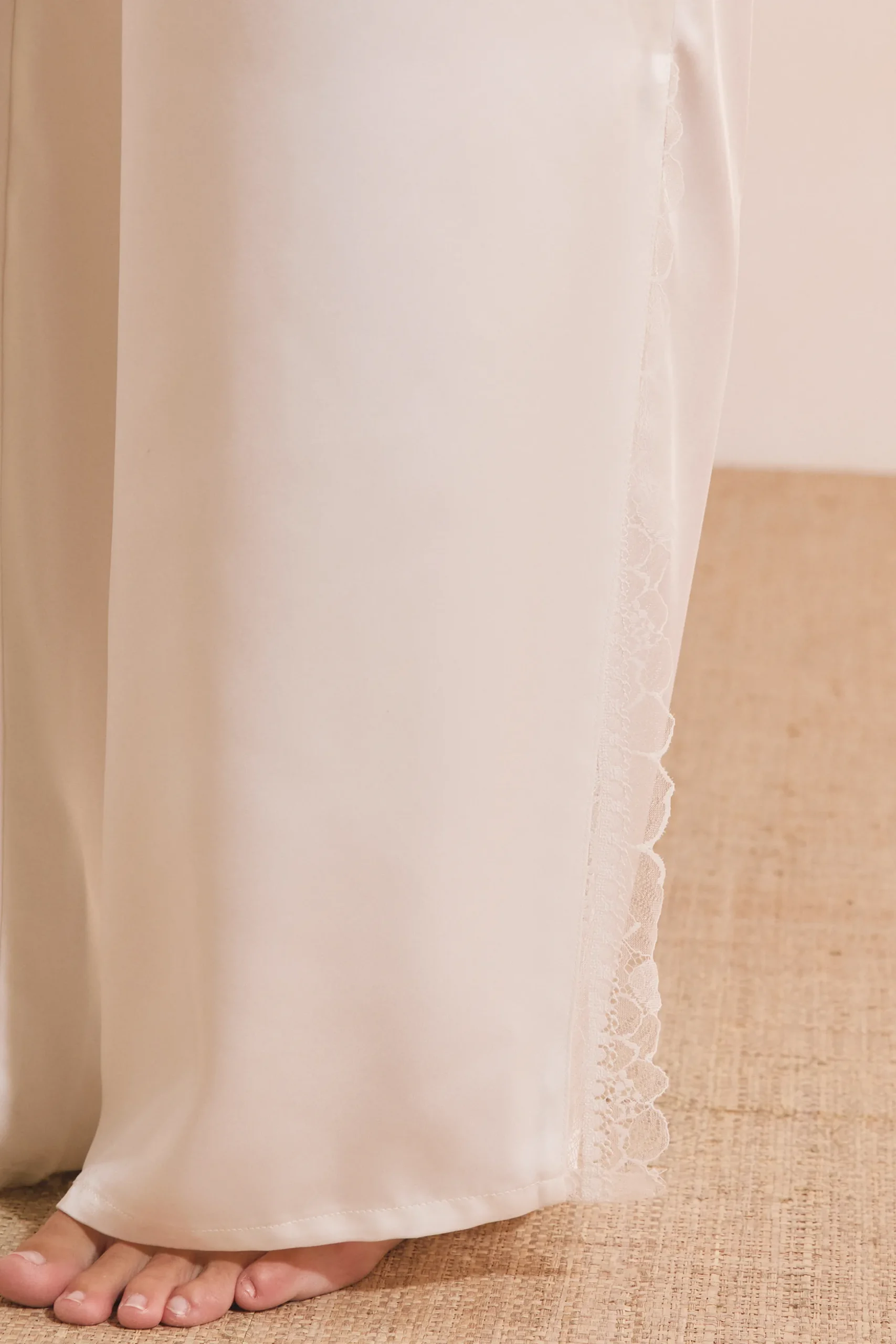 Pantalon de pyjama satiné