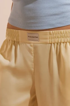Pantalon de pyjama satiné