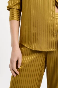 Pantalon de pyjama satinée à rayures