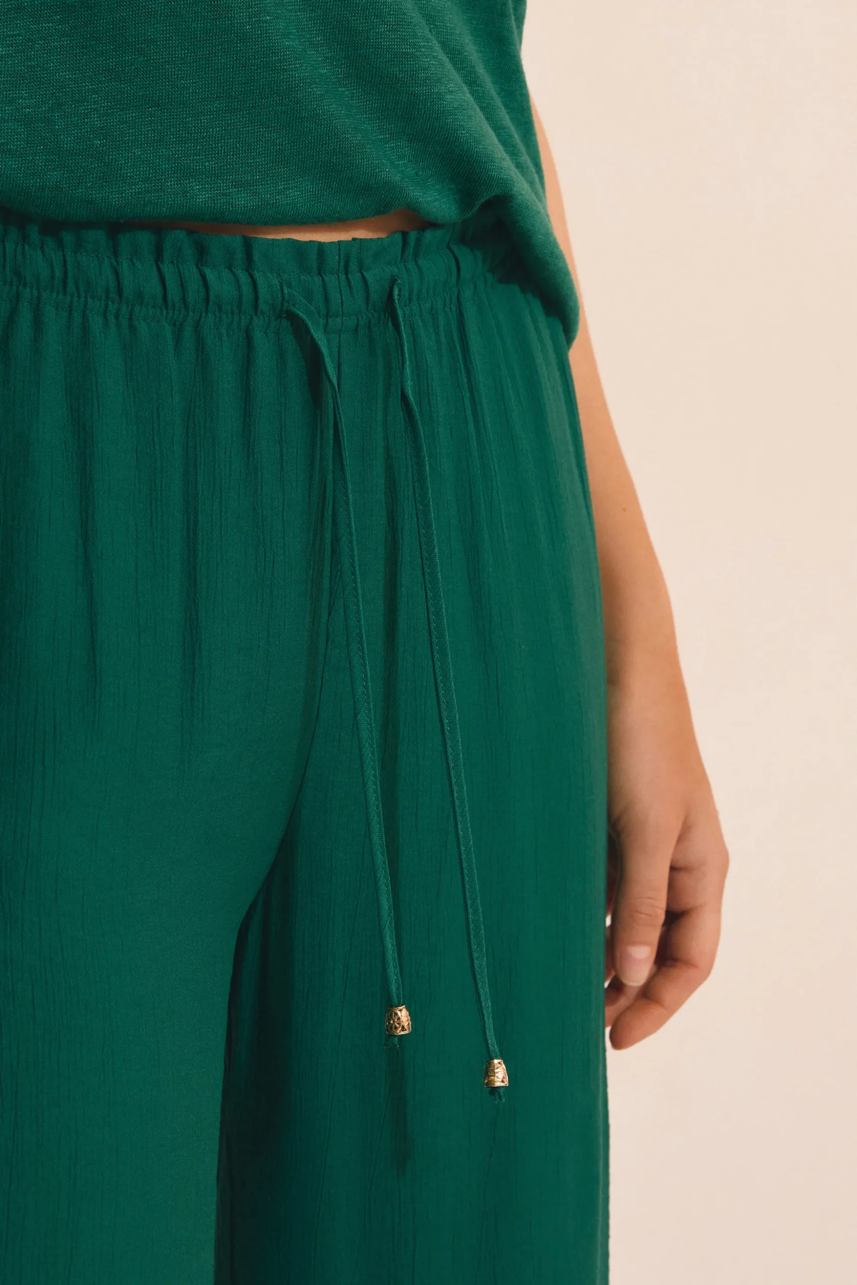 Pantalon de pyjama texturé élastiqué