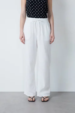 Pantalon en gaze de coton