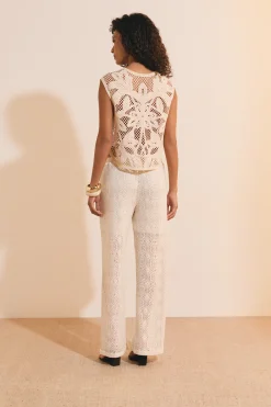 Pantalon en guipure