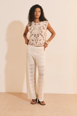 Pantalon en guipure