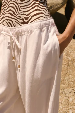 Pantalon fluide élastiqué