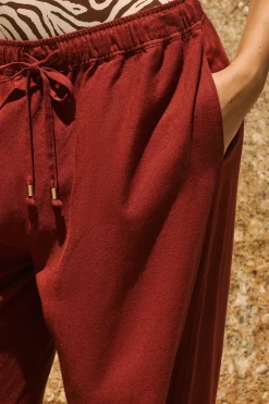 Pantalon fluide élastiqué
