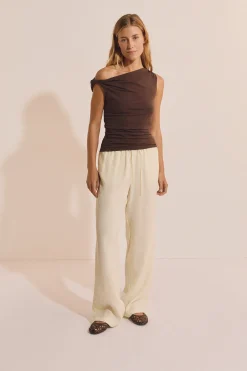 Pantalon fluide élastiqué