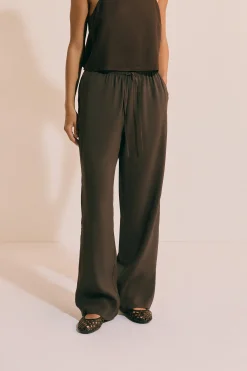 Pantalon fluide élastiqué