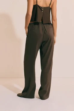 Pantalon fluide élastiqué