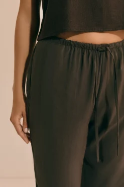 Pantalon fluide élastiqué