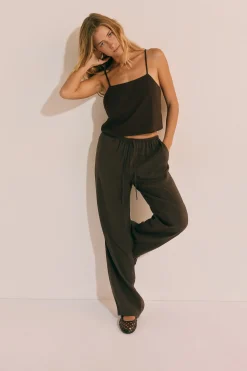 Pantalon fluide élastiqué
