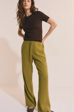 Pantalon fluide élastiqué