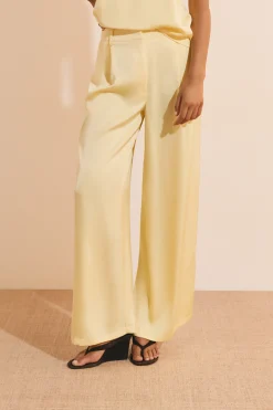 Pantalon fluide satiné
