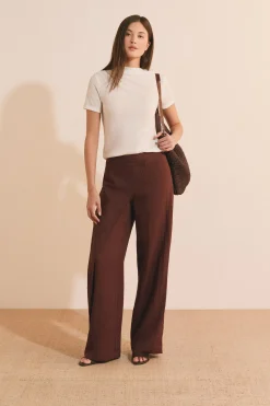 Pantalon large asymétrique