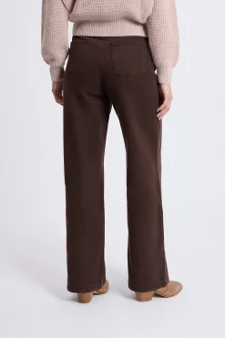 Pantalon large avec cordon en coton