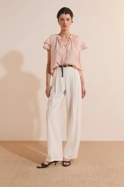 Pantalon large à pinces