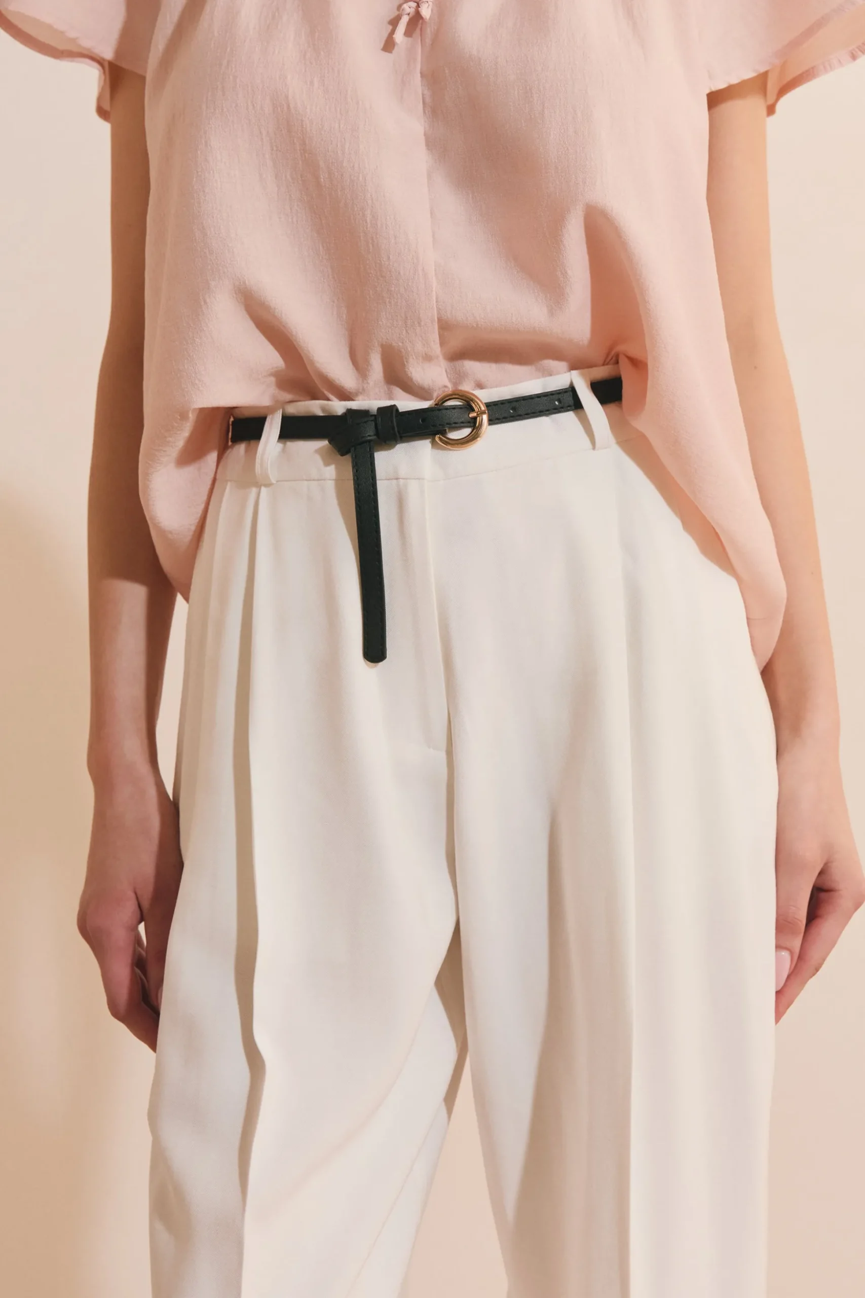 Pantalon large à pinces