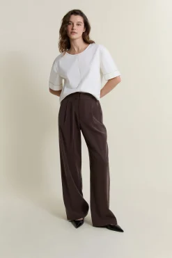 Pantalon large à pinces