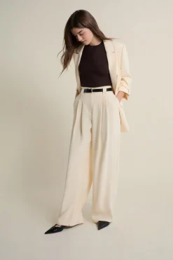 Pantalon large à pinces